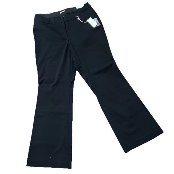 NEW Lane Bryant Curvy Allie Stretch Dress Pant Womens Size 16 Black Boot - Picture 1 of 8
